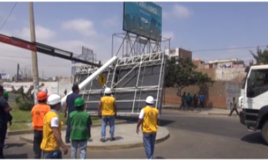 Desmontaje de paneles. Foto: MPT