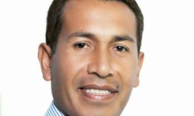 Nover Cruz, candidato ganador en las elecciones de Alto Trujillo. Foto: Facebook