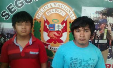 Detenidos habrían intentado desmantelar vehículo robado la noche de ayer. Foto: Trujillo en Línea
