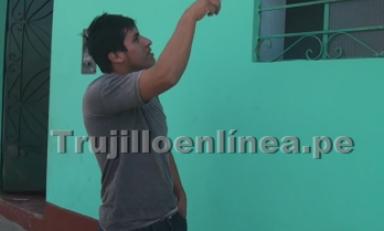 Muestra cómo quedó su vivienda luego de explosión. Foto: Trujillo en Línea