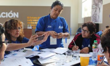 Los docentes se incluyen al equipo regional de facilitadores que replicarán el taller en La Libertad. Foto: ANA