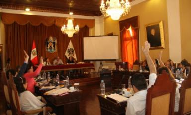 Regidores aprobaron acuerdo interinstitucional ayer. (Foto: Difusión)