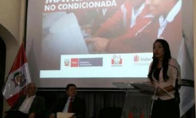 El Indecopi y la Defensoría del Pueblo emprendieron hoy la campaña para el no condicionamiento de las matrículas escolares.