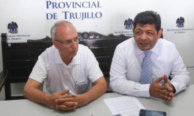 Gerente municipal y procurador de Trujillo. Foto: MPT