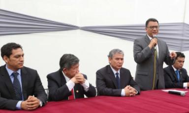 Reunión de gobernadores regionales con el ministro de Agricultura,Juan Manuel Benites. (Foto Minagri)