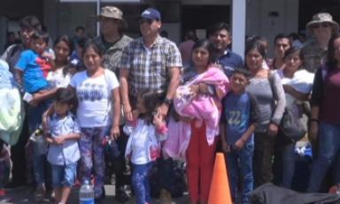Menores listos para partir junto a sus apoderados. Foto: Trujillo en Línea
