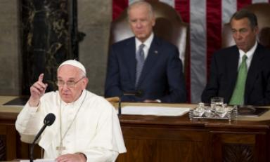 Papa Francisco en su periplo por la nación más poderosa del mundo. (Foto EFE)