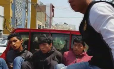 Fueron llevados a complejo policial Alcides Vigo. Foto: Trujillo en Línea