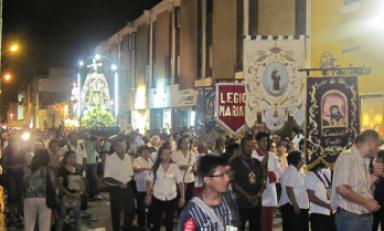 Diversas procesiones y actividades por semana santa se realizan en Trujillo. (Foto cortesía Serenazgo MPT)