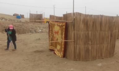 Construyeron ranchos y demarcaron terreno. Foto: Trujillo en Línea