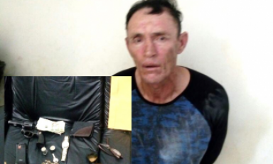 Sujeto robó farmacia y trató de disparar contra policías. Foto: PNP