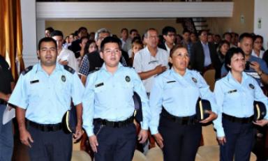 Agentes de Seguridad Ciudadana de Trujillo condecorados. (Foto cortesía)