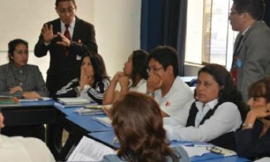 Comités de acreditación de la UCV reunidos. (Foto cortesía)