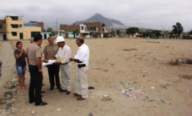 viceministro de Gestión Institucional del Ministerio del Interior visitó terrenos.