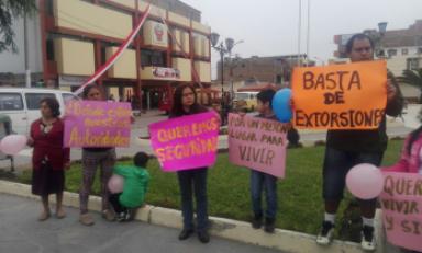Anuncio se dio durante la marcha por la paz en Moche. Foto: Trujillo en Línea