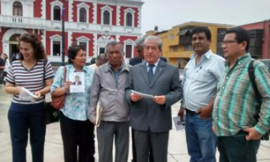 Profesor presentó su candidatura para las elecciones del 16 de octubre. Foto: Trujillo en Línea