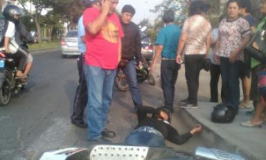 Herido fue llevado a clínica privada. Foto: Trujillo en Línea