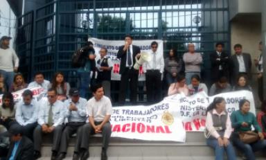 Acataron plantón y luego marcharon por las calles. Foto: Trujillo en Línea