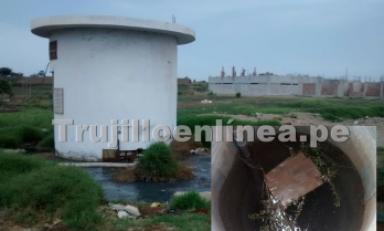 Vecinos soportan colapso de desagüe y agua contaminada. Foto: Trujillo en Línea