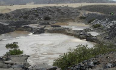 Quebrada San Idelfonso, se activa en Laredo. Foto: Trujillo en Línea