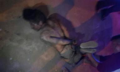 Le quitaron la ropa y lo golpearon como escarmiento. Foto: Seguridad Ciudadana de Trujillo