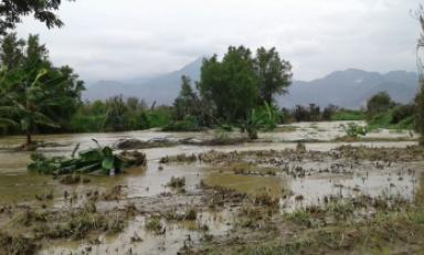 Crecida de ríos afectó carreteras y sembríos. Foto: Trujillo en Línea