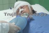 Humilde mujer permanece en la Unidad de Cuidados Intensivos del hospital Regional Docente. Foto: Trujillo en Línea