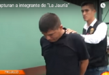 Santos Uriarte, fue detenido por la Policía. Este sujeto sería integrante de la banda criminal "La Jauría". (Foto video SolTV)