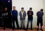 Estos son los cinco sujetos que asaltaban a los concurrentes a las discotecas de Trujillo. (Foto Serenazgo MPT)