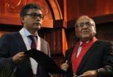 Fiscal William Rabanal condecorado por su eficiente labor. (Foto El Comercio)