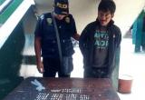 El presunto microcomercializador de drogas, Cristian Edmundo Hernandez,fue capturado por la Policía. (Foto Trujilloenlinea.pe)