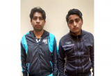 Ambos detenidos serían integrantes de la banda delicitiva “La Nueva Jauría del Nuevo Florencia”. (Foto cortesía PNP)