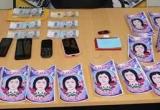Stickers adhesivos se encontraban en la vivienda de uno de los implicados en delito. (Foto: Difusión)