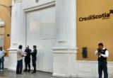 Entidad permaneció cerrada mientras terminaban las pericias. Foto: Trujillo en Línea