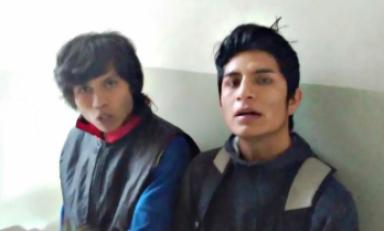 Estos sujetos fueron identificados como los que asaltaron a un universitario. (Foto Serenazgo MPT)