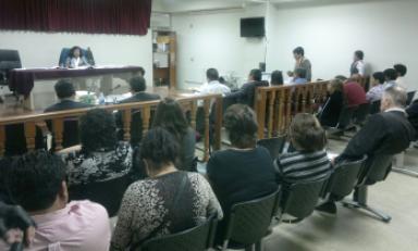 Audiencia duró más de 14 horas continuas en la Corte de La Libertad. (Foto: Difusión)