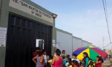 Colegio San Martín de Porres, ubicado en La Esperanza. (Foto cortesía Satélite)