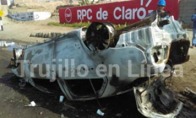 Accidente fue registrado en la cuadra 5 de la avenida La Marina. Foto: Trujillo en Línea