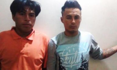 Estos dos sujetos fueron sindicados como miembros de la banda de extorsionadores "Los feos de Victor Raúl".