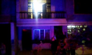 Este es el local donde se realizaba la tercera "fiesta semáforo" en La Noria. (Foto cortesía MPT)