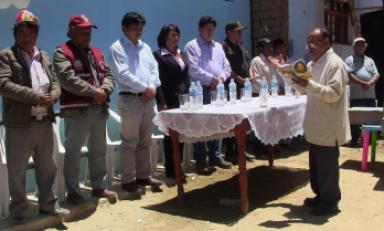 Fue inaugurado el colegio N°1664 del barrio Calahuala en Sinsicap. (Foto MPO)