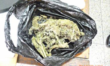 Detenidos llevaban 150 gramos de droga presuntamente para comercializarla, según indicaron los serenos. (Foto: Difusión)