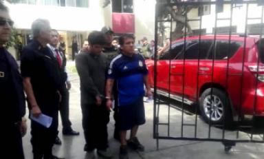 Sujetos fueron trasladados a la carceleta del Poder Judicial. Foto: Trujillo en Línea