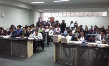 Audiencia se realizó en en la sala de audiencias número 19 de la Corte Superior de Justicia de La  Libertad. Foto: Trujillo en Línea