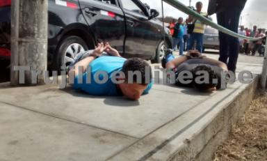 Sujetos se enfrentaron a balazos contra la Policía Nacional. Foto: Trujillo en Línea
