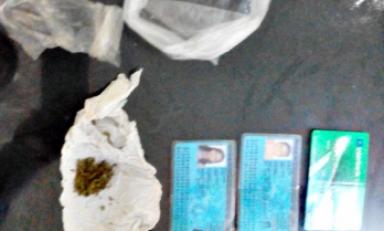 Droga incautada a un presunto microcomercializador de estupefacientes. (Foto cortesía)