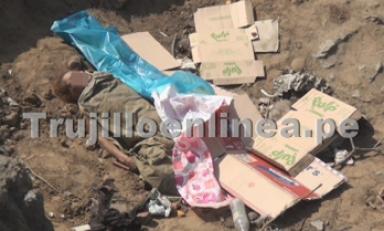 Mujer tenía signos de haber sido violada y su cuerpo estaba semidesnudo. Foto: Trujillo en Línea