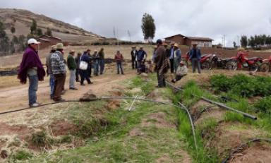 Los pobladores de Cushcanday están enfrentados por el uso del agua del manantial La Toma. (Foto cortesía Chami Radio)