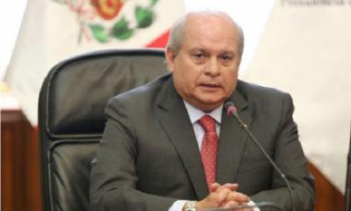 Presidente del Consejo de Ministros, Pedro Cateriano. (Foto Internet)