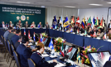 Reunión de jefes y delegados policiales de América Latina que se realiza en Trujillo. (Foto cortesía Andina)